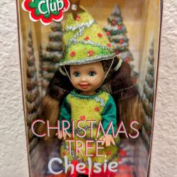 Christmas Tree Chelsie Doll Kelly Club Christmas Ornament 2001 NIB 55645 Vintage Mattel Barbie
