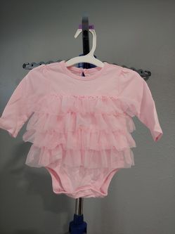 NEW Children's Place - Pink Long sleeved TuTu Onesie