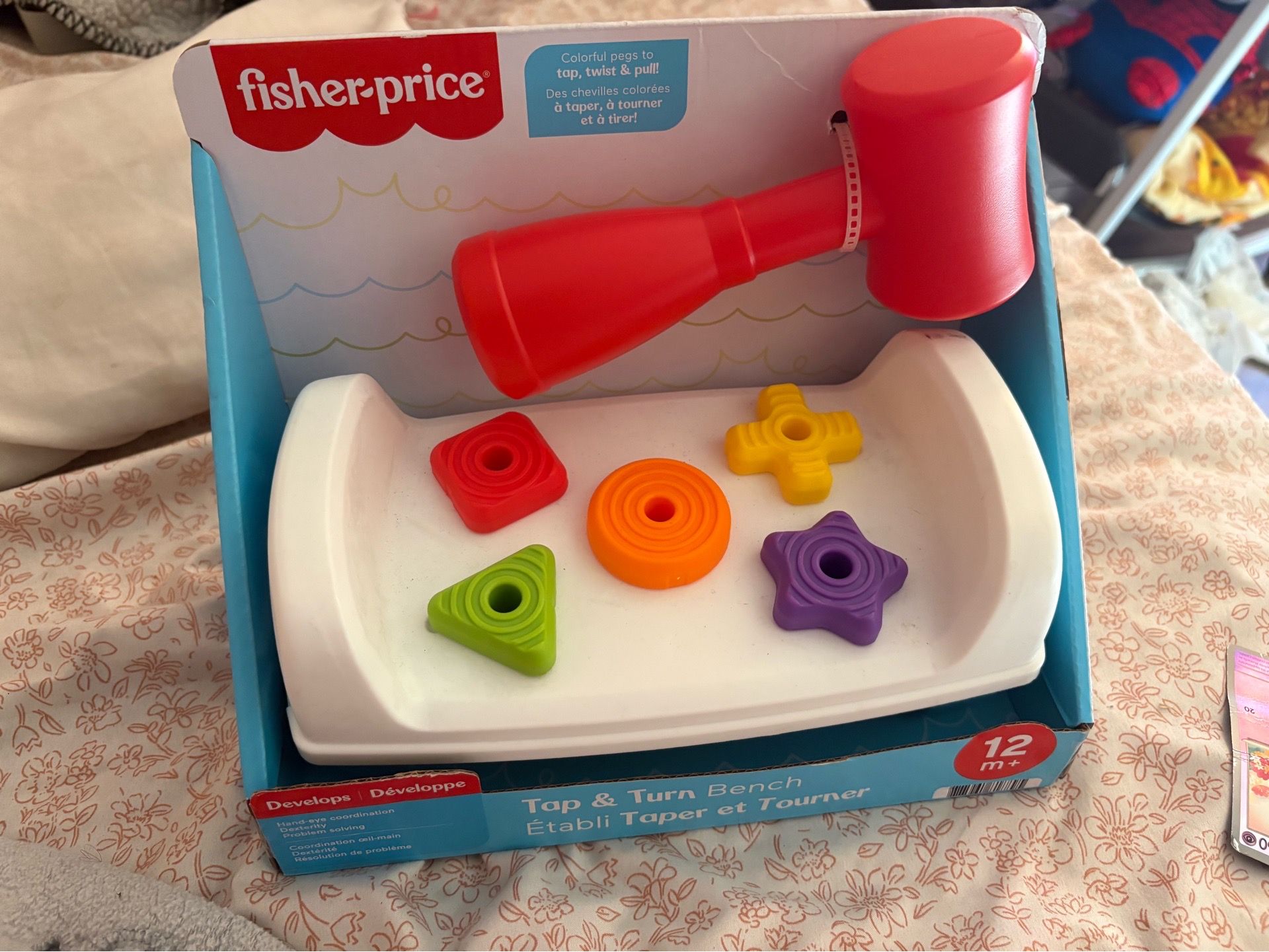 Fisher-Price Tap & Turn Bench Baby Toddler Toy