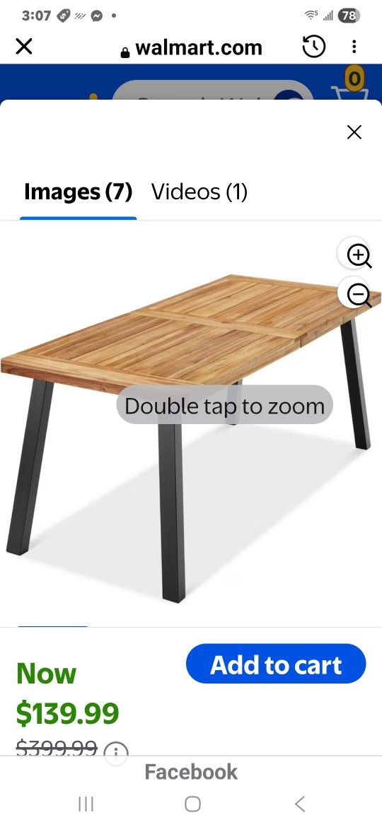 Best Choice Products 6-Person Indoor Outdoor Patio Rustic Acacia Wood Picnic Dining Table w/ Metal Legs - Natural