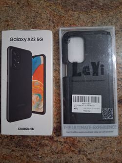 New Unlocked Samsung A23 5G + Case + Screen Protector Tmobile Spectrum ETC.