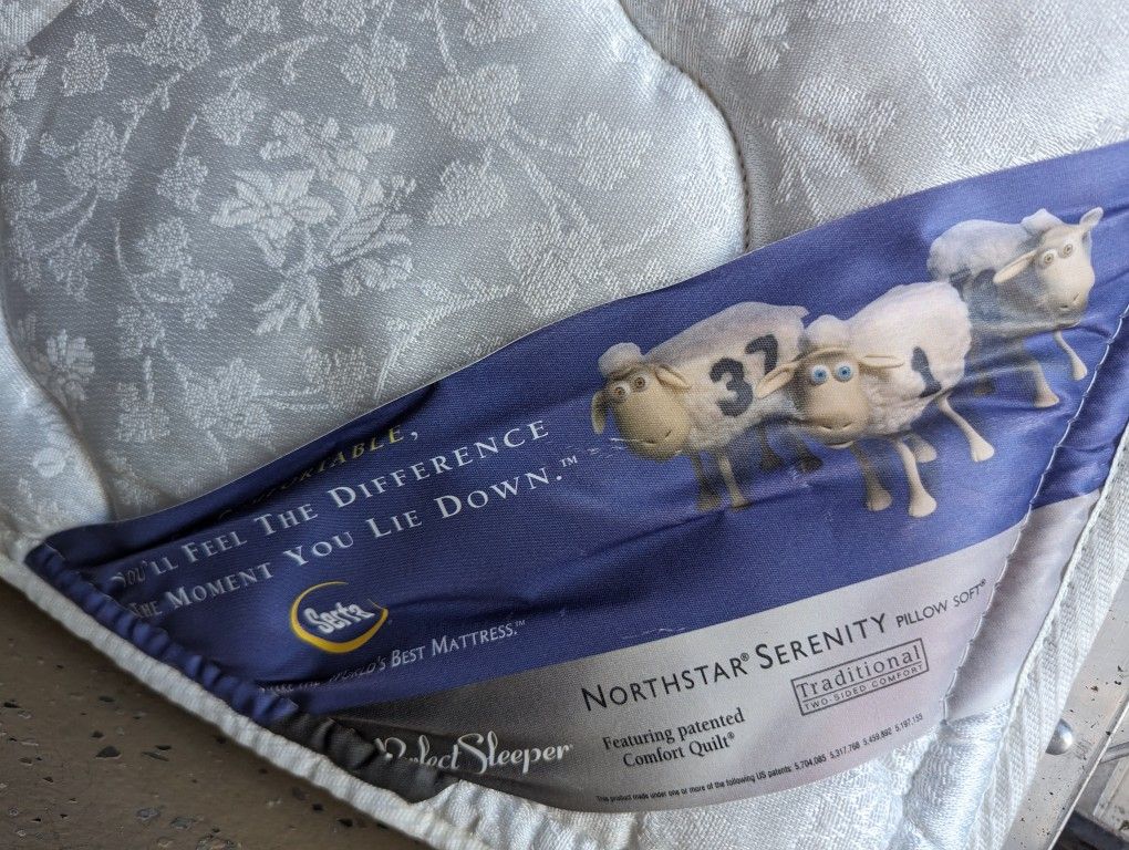 Queen Plush Mattress, Twin Bed Frame