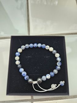 Sodalite & hematite bracelet