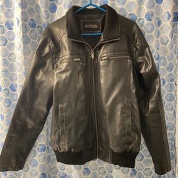 Men’s Leather Guess Jacket