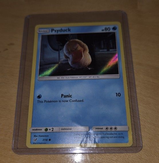 Psyduck 7/18 - Detective Pikachu Holo Pokemon TCG