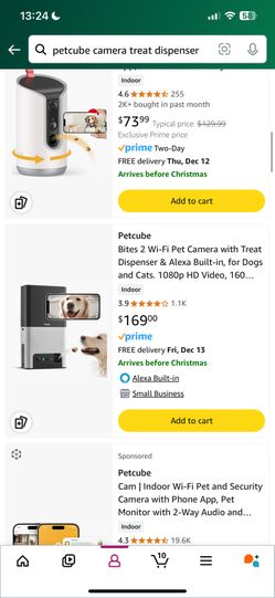 Pet Cube Treat Dispenser With Canera