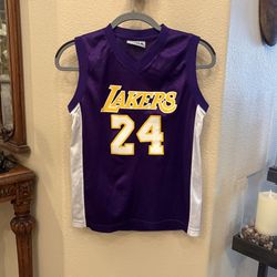 NBA Los Angeles Lakers Kobe Bryant #24 Purple Teens Basketball Jersey Size 14/16