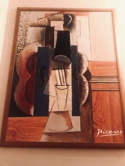 Pablo Picasso Violin and Guitar framed print