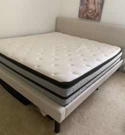 King size bed and mattress