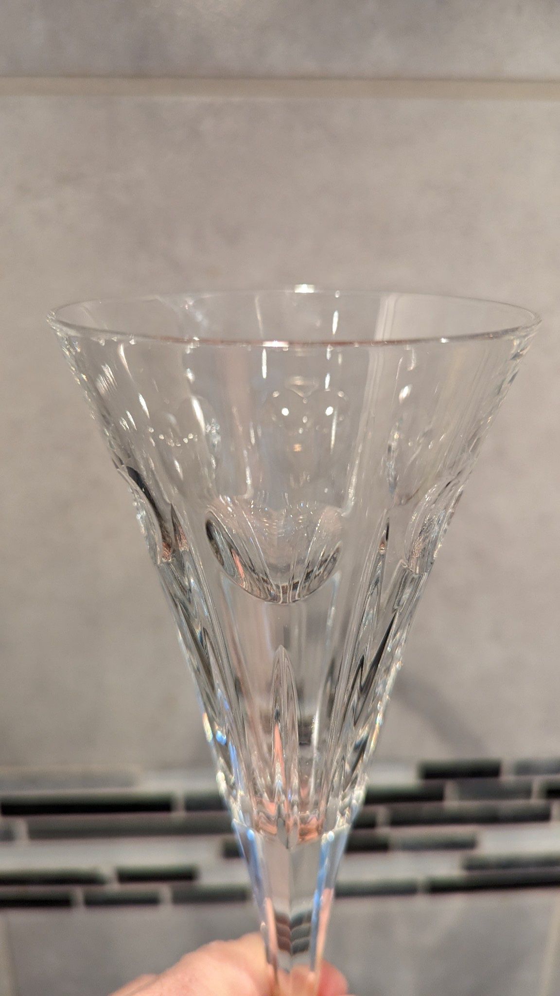 Waterford crystal flutes