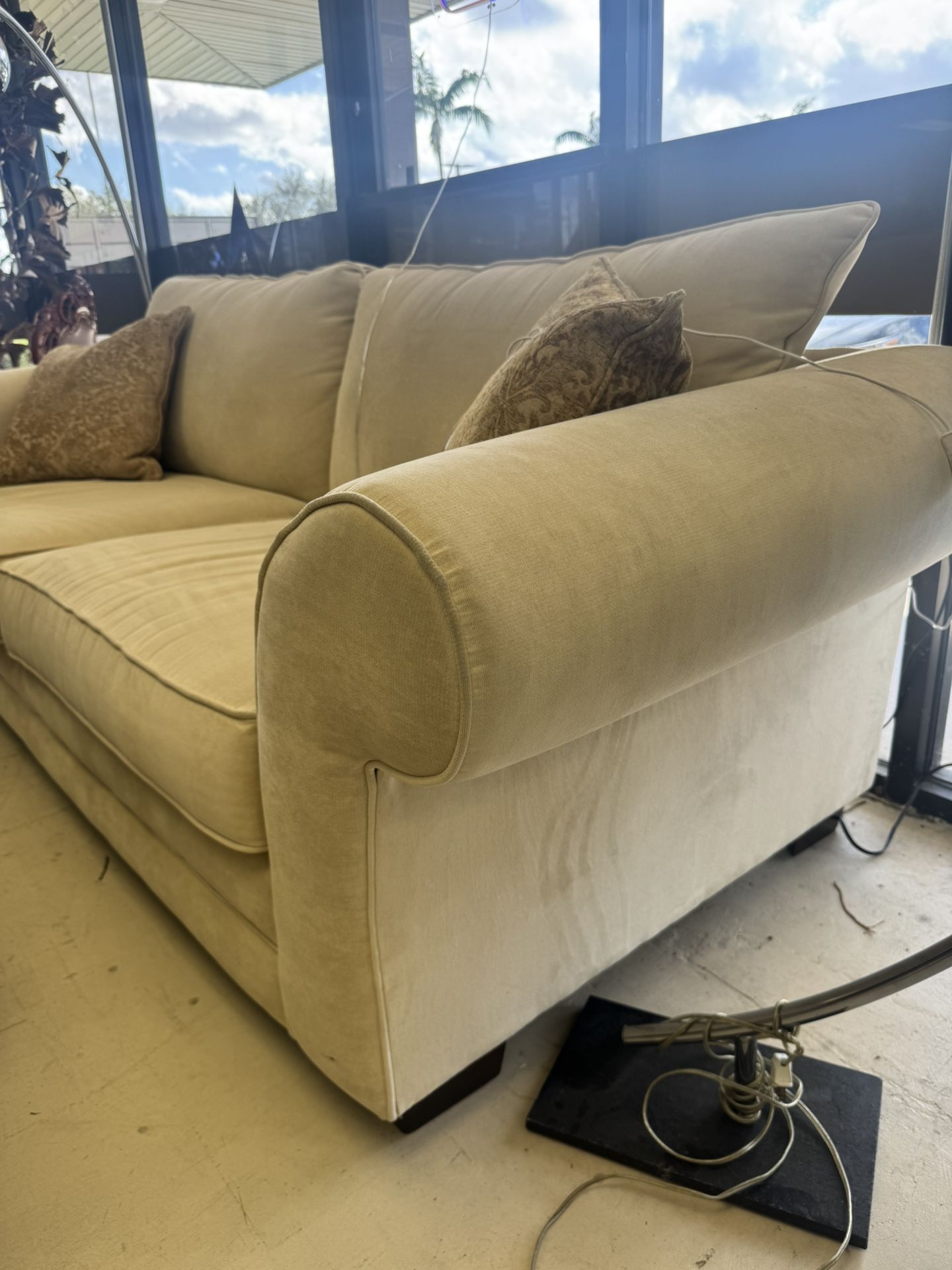 Kevin Charles Ivory Sofa - Excellent Condition