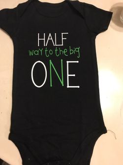 Half Birthday Custom Onesie