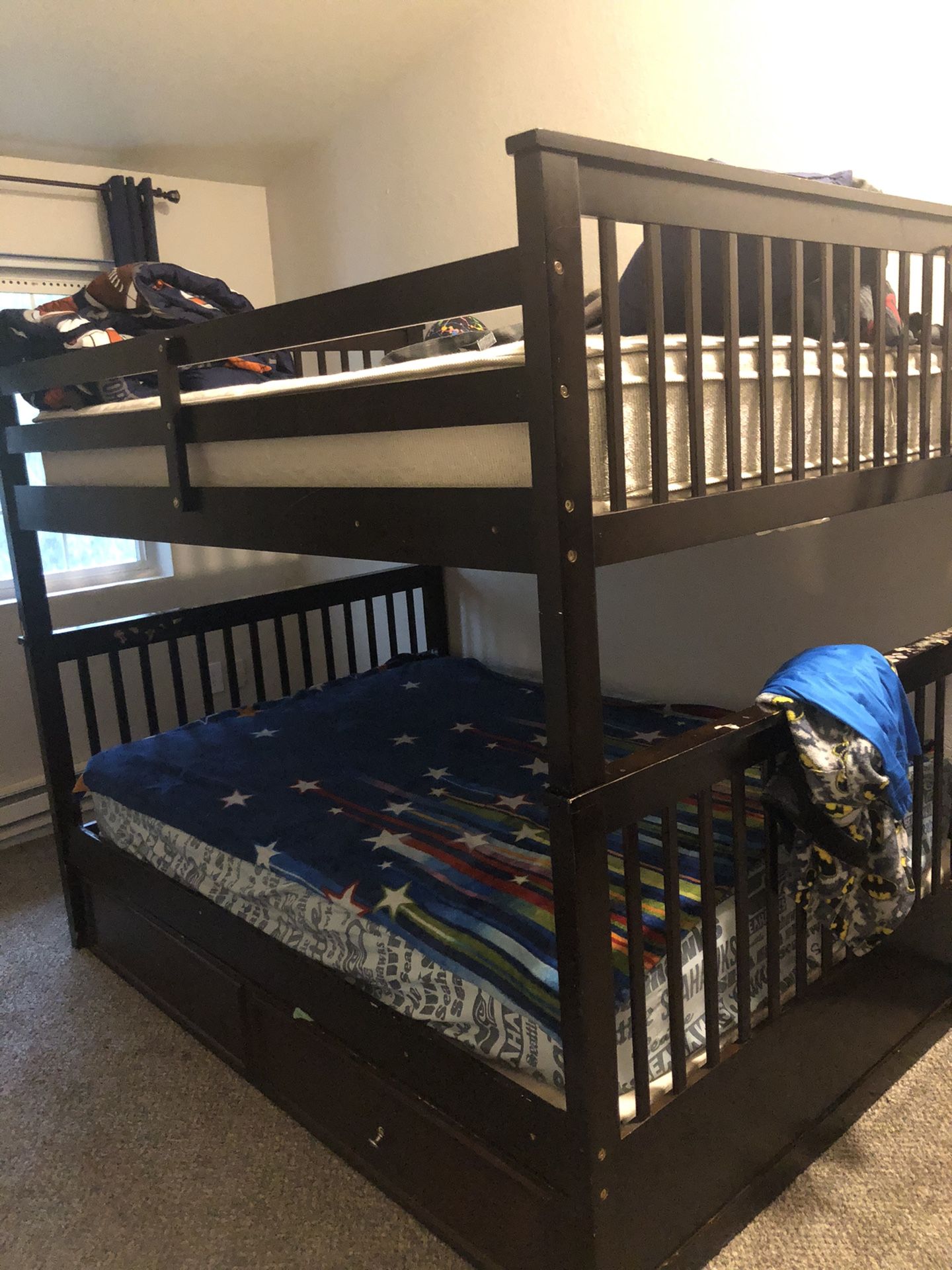 Full-size Bunk beds no mattress just the bedframe