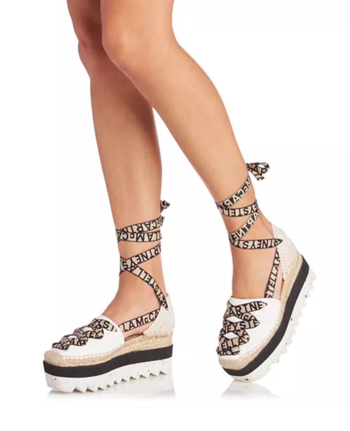 NIB Stella McCartney Tessuto Espadrilles Sz 37 EU