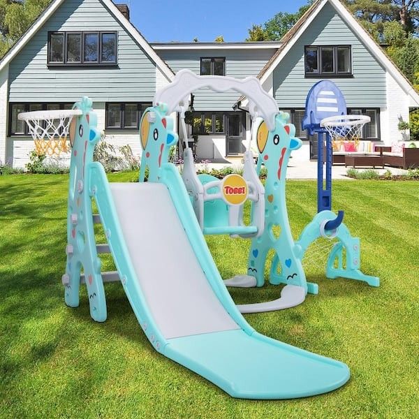 Toddler Slide and Swing Play-Set, 5-in-1 Baby's Activity Center, NEW 
