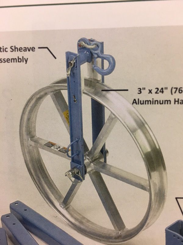 Fiber and coax pulling wheel like new