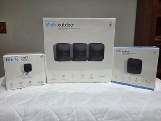 NEW Sealed Blink Security Camera Bundle - 5 Cameras Total  (outdoor, indoor, and mini)