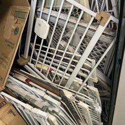 Tons Of Metal Doorway Swing Open Gates Pressure Mounted $18 Each
