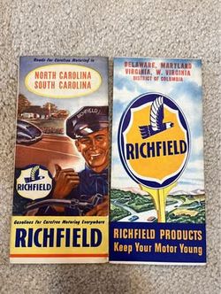 Two Vintage Richfield Maps