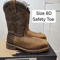 Red Wings Irish Setter Safety Toe Work Boots Size 8