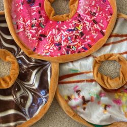 3 Donut Cushions Pillows