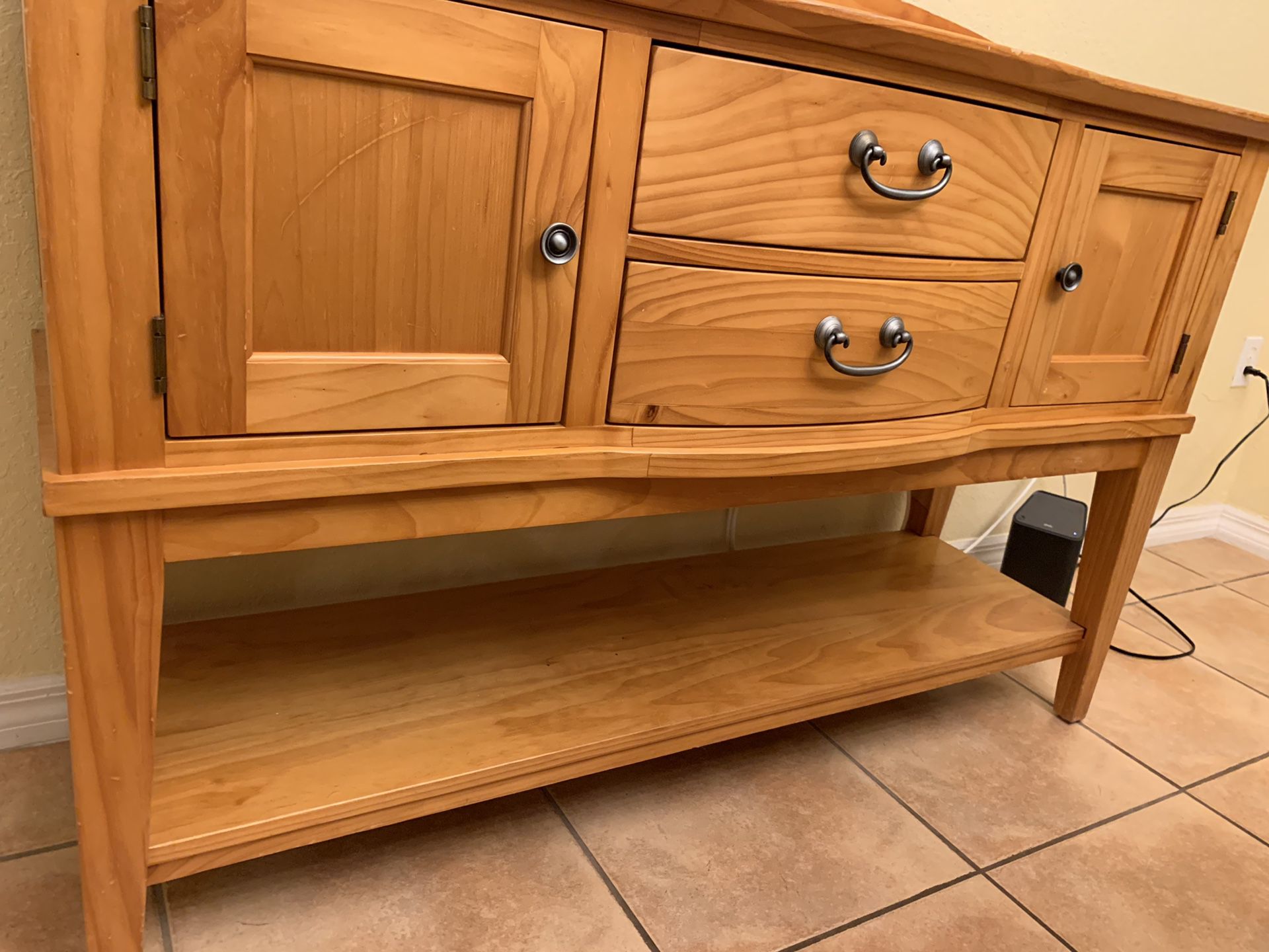 Solid Wood Buffet Table