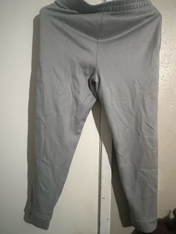 Gray Jogger Sweatpants with Elastic Waistband