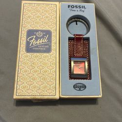 Old Fossil Key fob Watch