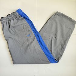 Mens Vintage Classic Nike Windbreaker Pants Sportswear Gray/Royal Blue Size XL