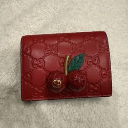 Gucci Crystal Cherry Wallet