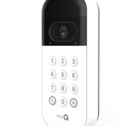 myQ Smart Garage Door Video Keypad with Wide-Angle Camera,Customizable PIN Codes,and Smartphone Control–Take Charge of Your Garage Access Works with C