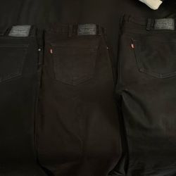 3 (40x32) 541 Black Levi’s Pants ($20 Each)
