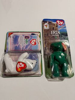 Ty Beanie Babies Chilly & Erin the Bear McDonald's