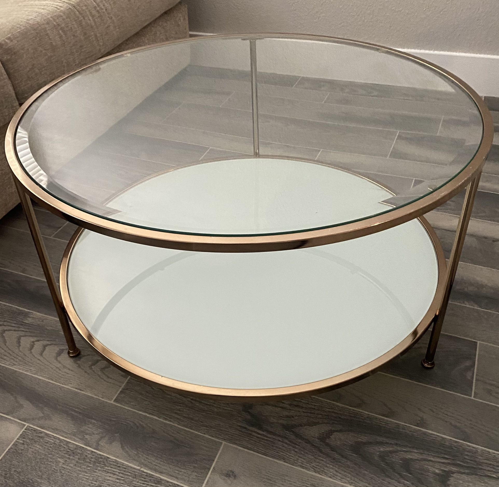 Glam Glass Top Coffee Table