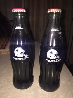 DALLAS COWBOYS SMALL COKE BOTTLES