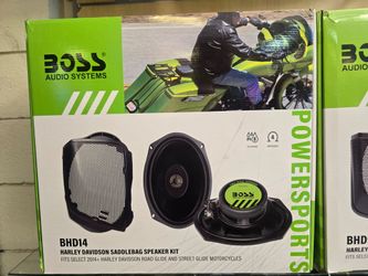 BOSS Saddlebag Speakers for Harley-Davidson 2014+ Motorcycle