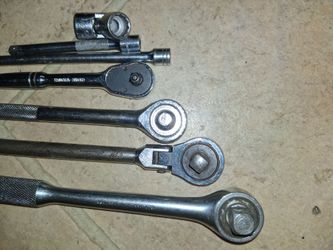 Ratchets and attachments..4 different sizes $10obo