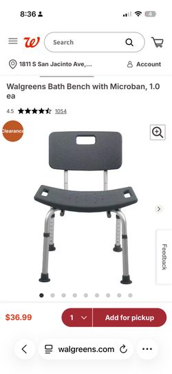 Walgreens Bath Bench Chair