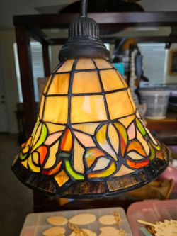 Stained glass tiffany style chandelier hanging lamp