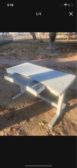 Glass plug in table desk