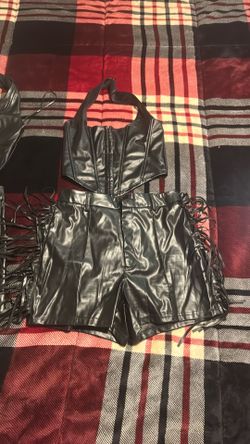 Leather Shorts Size M Y Blusa De Piel Size Small