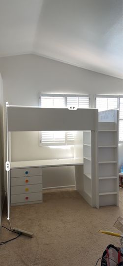 IKEA Smastad White Twin Bed Loft Style