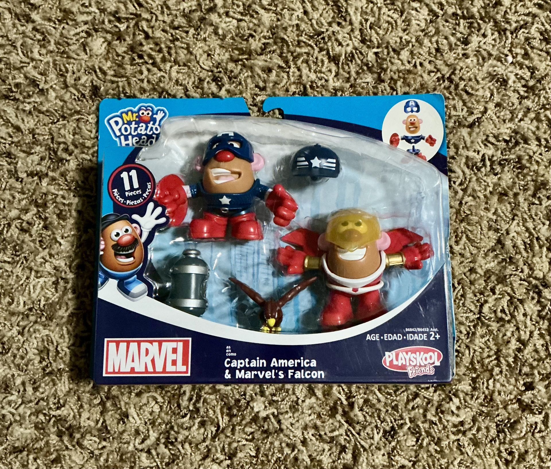 Playskool Mr Potato Head Captain America & Falcon Action Figures 