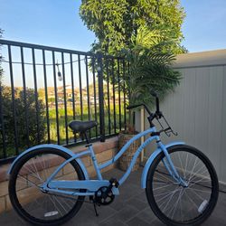 Brand New Concord 26" Pacifica Cruiser Bicycle, Fits Riders 5'2" - 5'10"+, Adult, Unisex, Light Blue