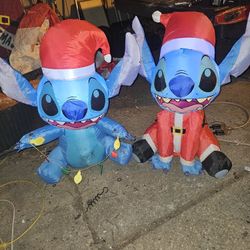 Price Is Firm.. Two Stitch Christmas Blow Ups