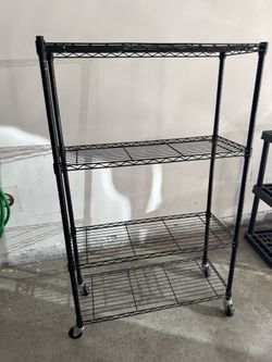 Storage Shelves with Wheels