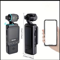 Rechargeable Vlogging Portable Action Camera Swivel Head 360 Rotation