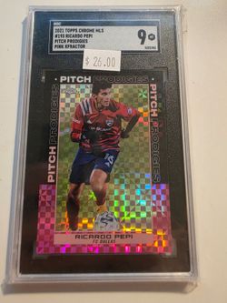 2021 Topps Chrome MLS Ricardo Pepi Auto PSA 8