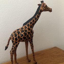 Vintage Leather Wrapped Giraffe