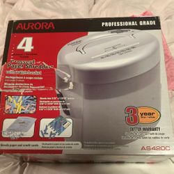Aurora Crosscut Paper Shredder Mini Personal Desktop